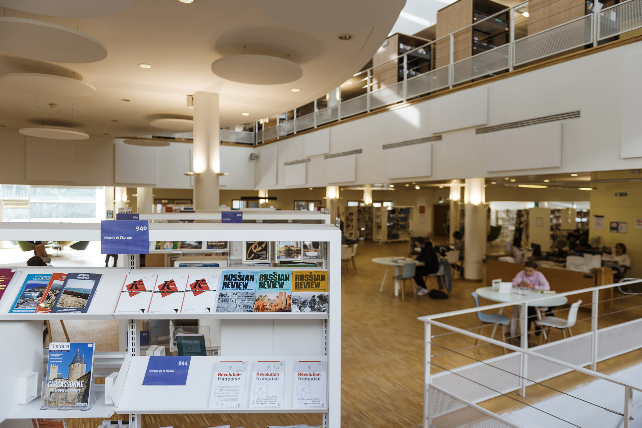 Salle jaune de la bibliothèque