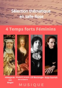 affiche de la sélection "4 temps forrts féminins" en salle rose