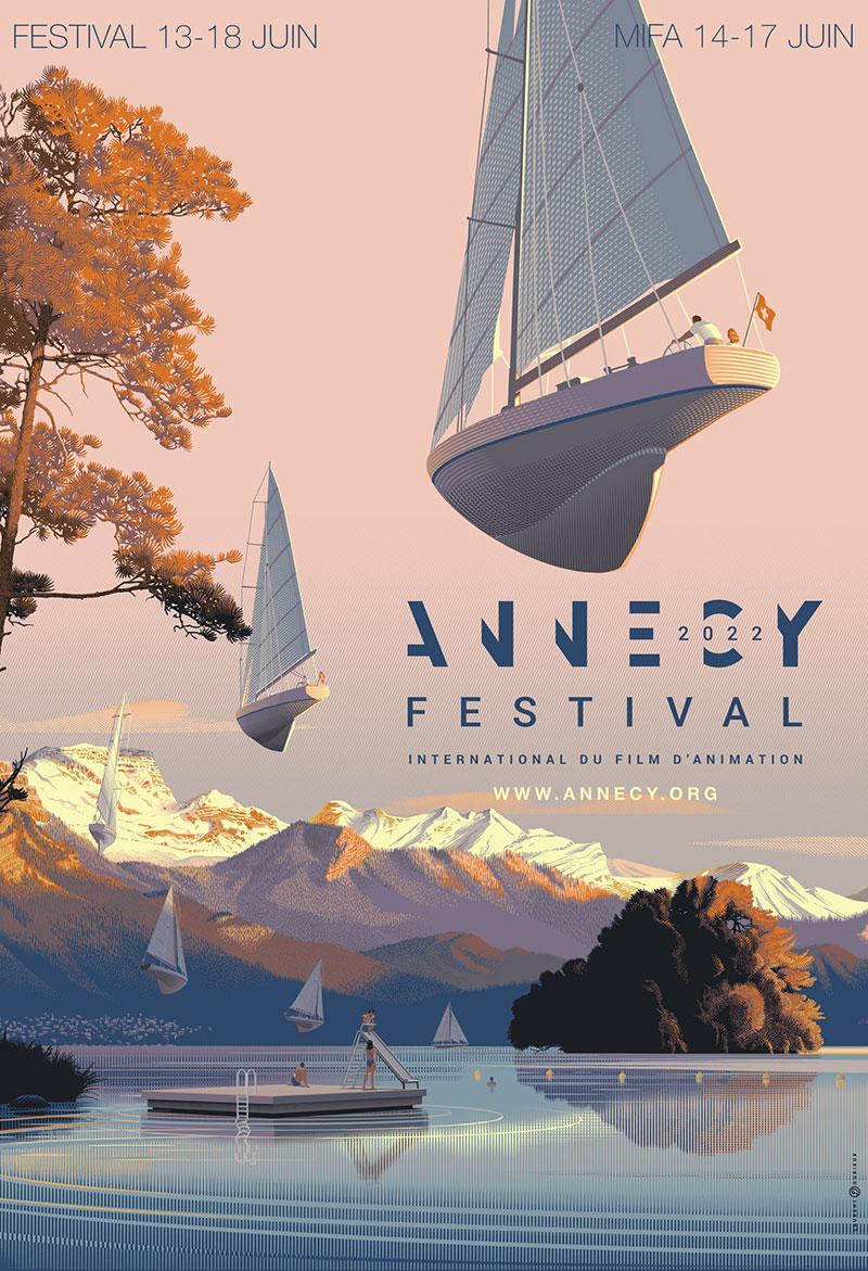 Affiche 2022 du festival d'Annecy