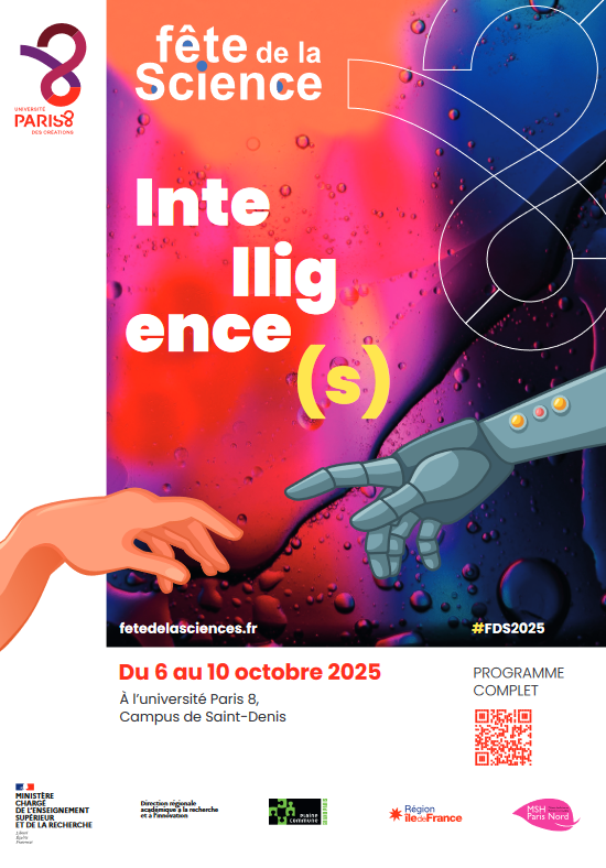 Affiche fête de la Science 2025 sur le thème des Intelligences